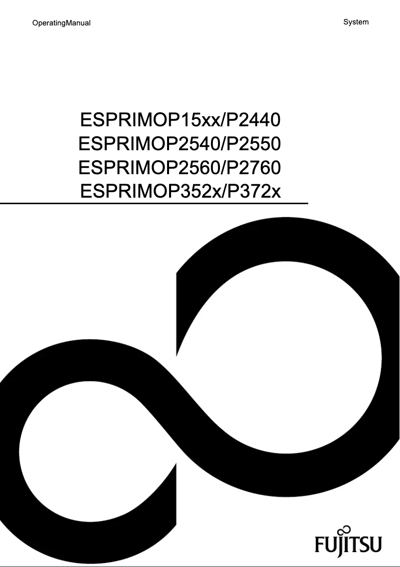 Page n°1 - Manuel utilisateur Fujitsu Esprimo P2760