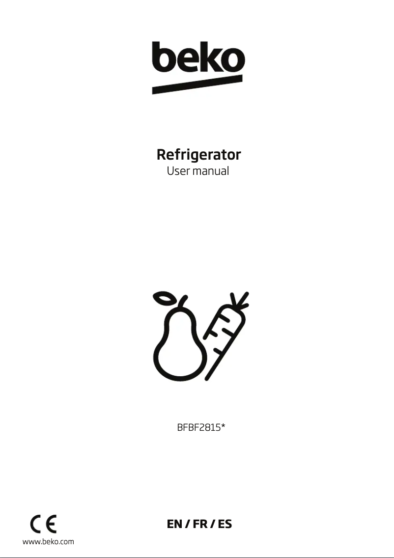 Image de la première page du manuel de l'appareil BFBF2815SS