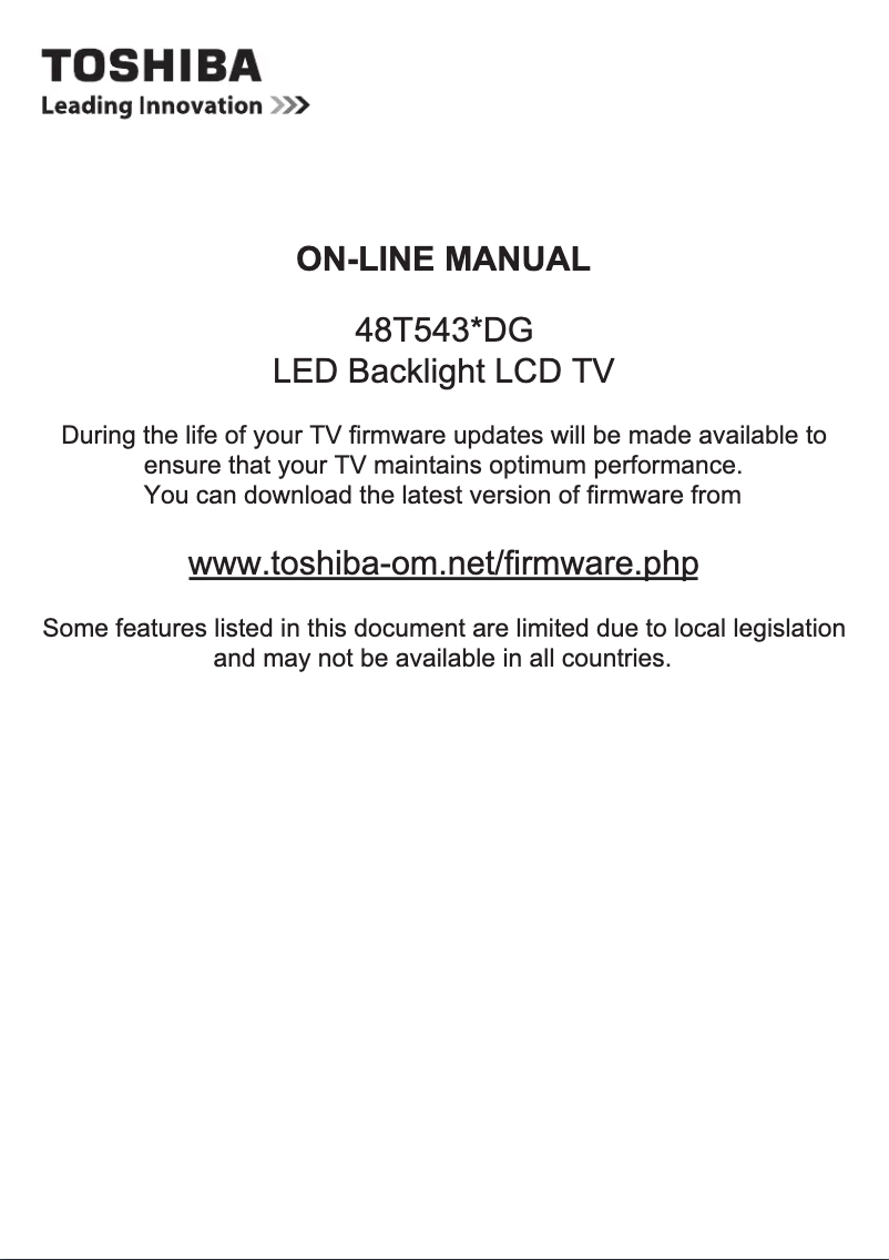 Image de la première page du manuel de l'appareil 48T5435DG