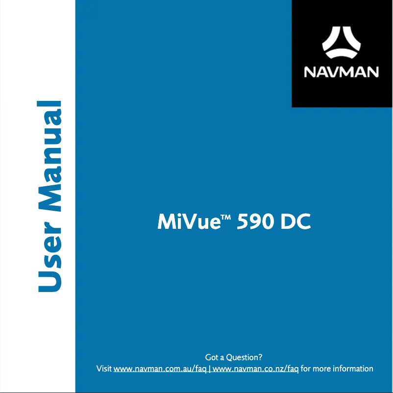 Image de la première page du manuel de l'appareil MiVue 590 DC