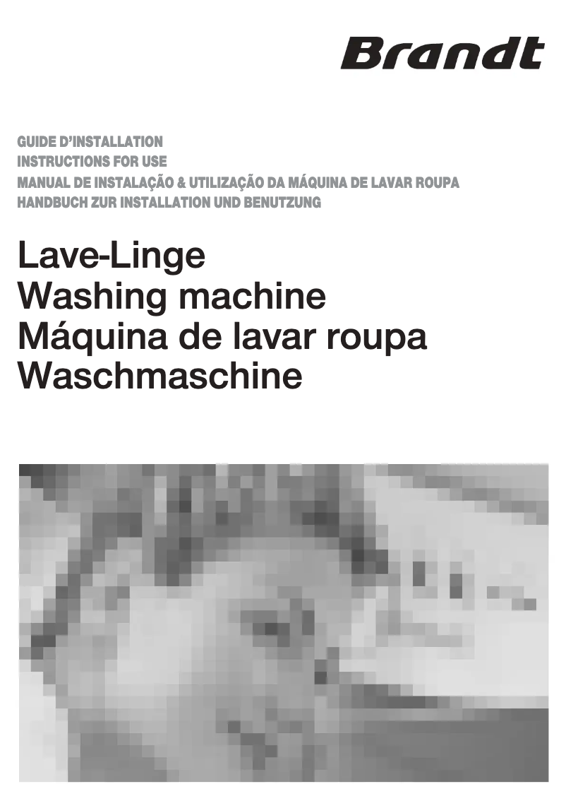 Page n°1 - Manuel utilisateur Brandt WFD 1146 E