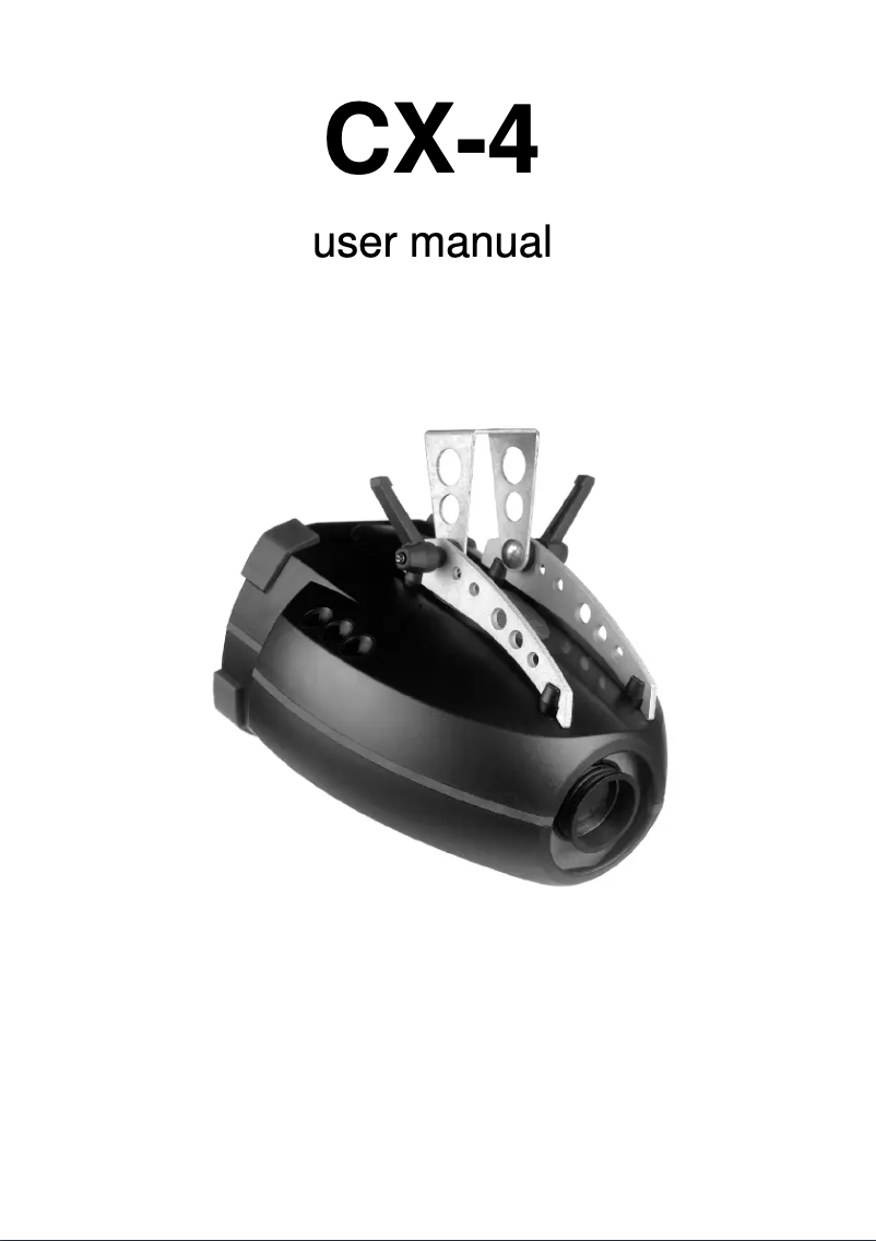 Image de la première page du manuel de l'appareil CX-4