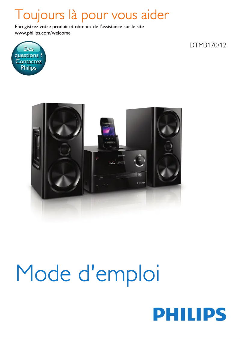 Page n°1 - Manuel utilisateur Philips DTM3170