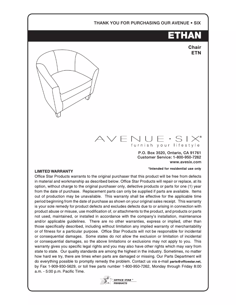 Image de la première page du manuel de l'appareil Ethan ETNL37