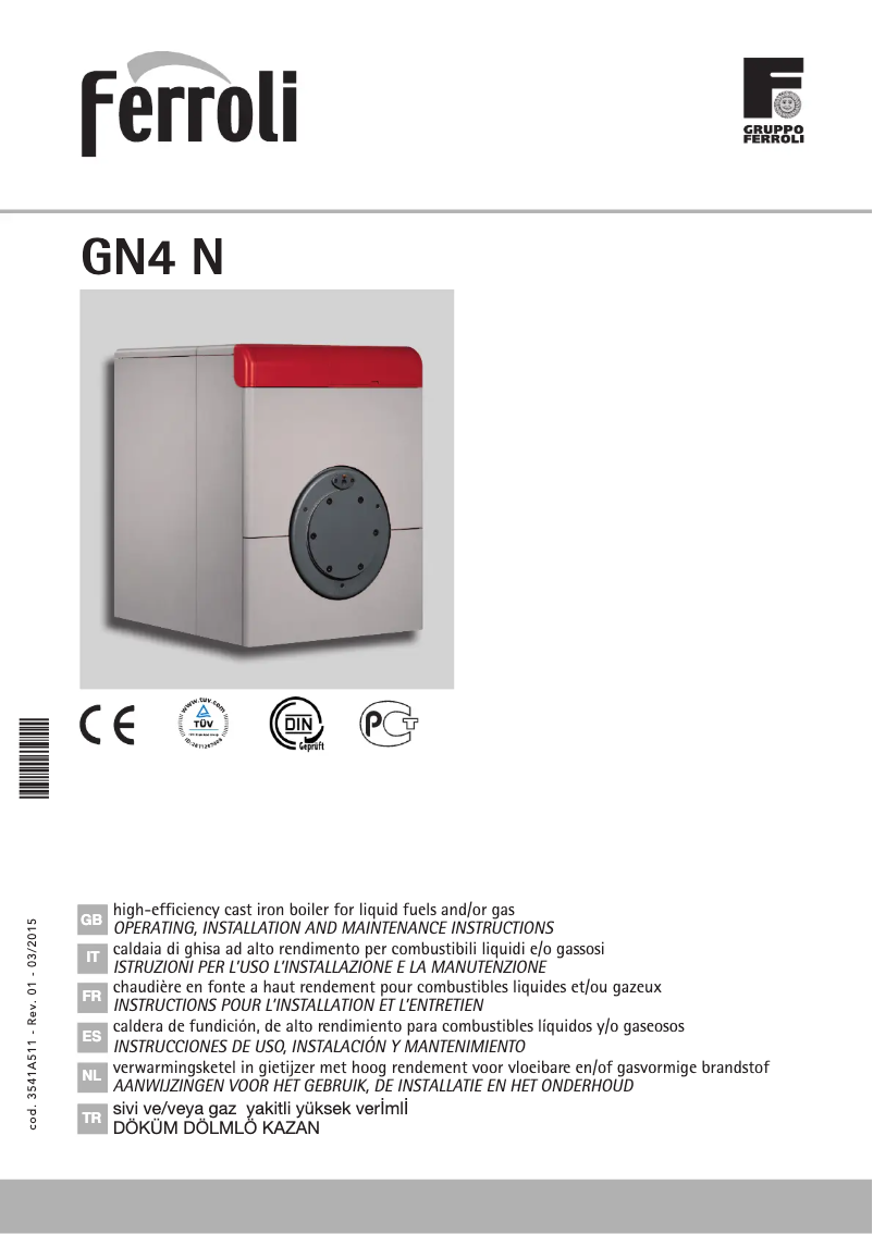 Image de la première page du manuel de l'appareil GN4 N