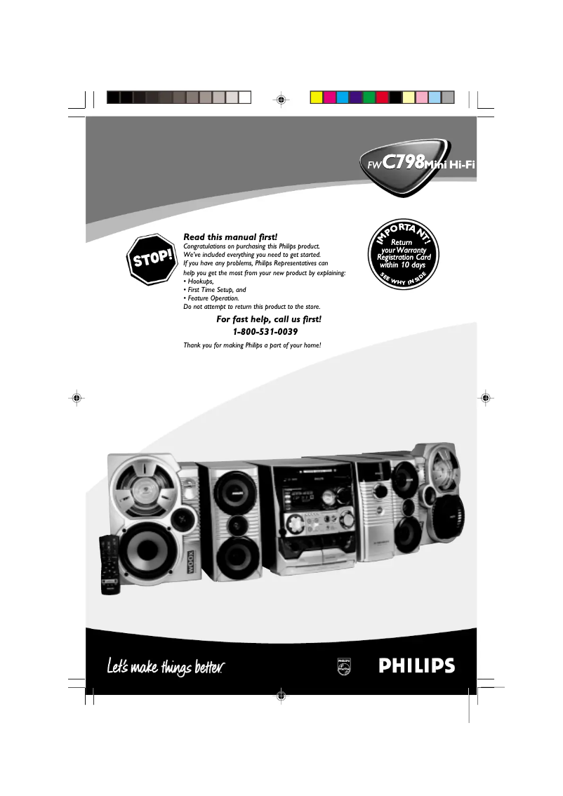 Image de la première page du manuel de l'appareil FW-C798