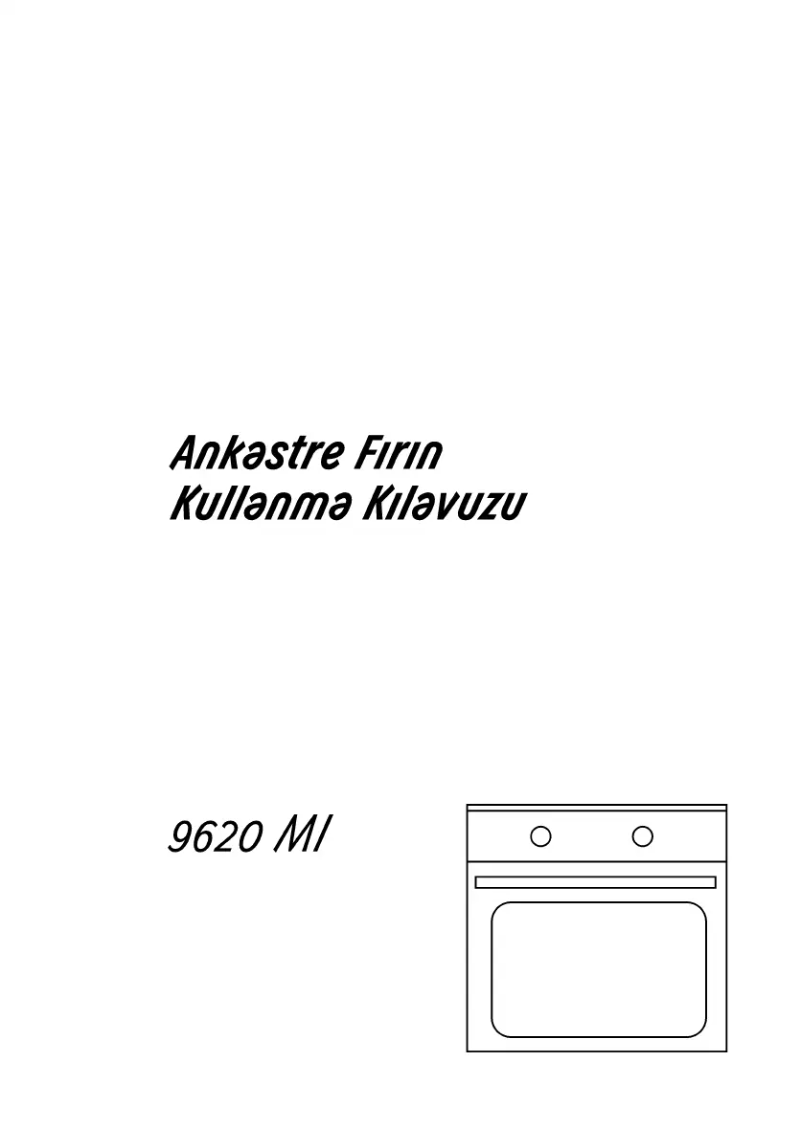 Page n°1 - Manuel utilisateur Arçelik MI 9620