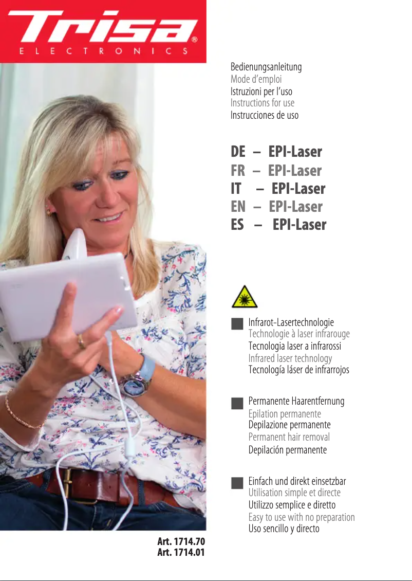 Image de la première page du manuel de l'appareil Plus 1714.01