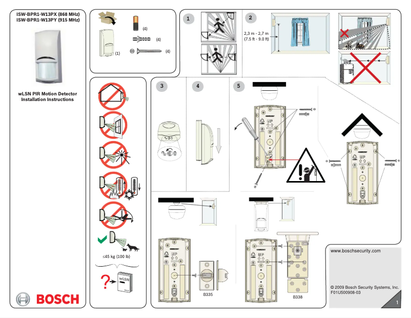 Page 1 de la notice Manuel utilisateur Bosch F.01U.000.581