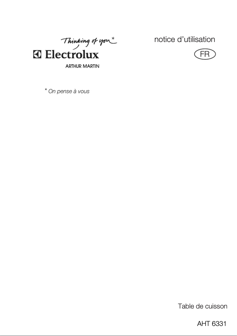 Image de la première page du manuel de l'appareil AHT6331K