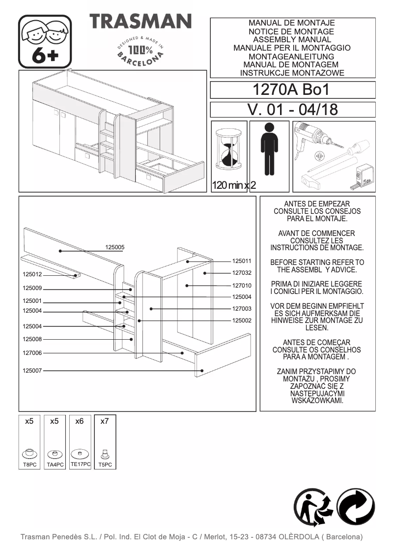 Page n°1 - Manuel utilisateur Trasman Barca