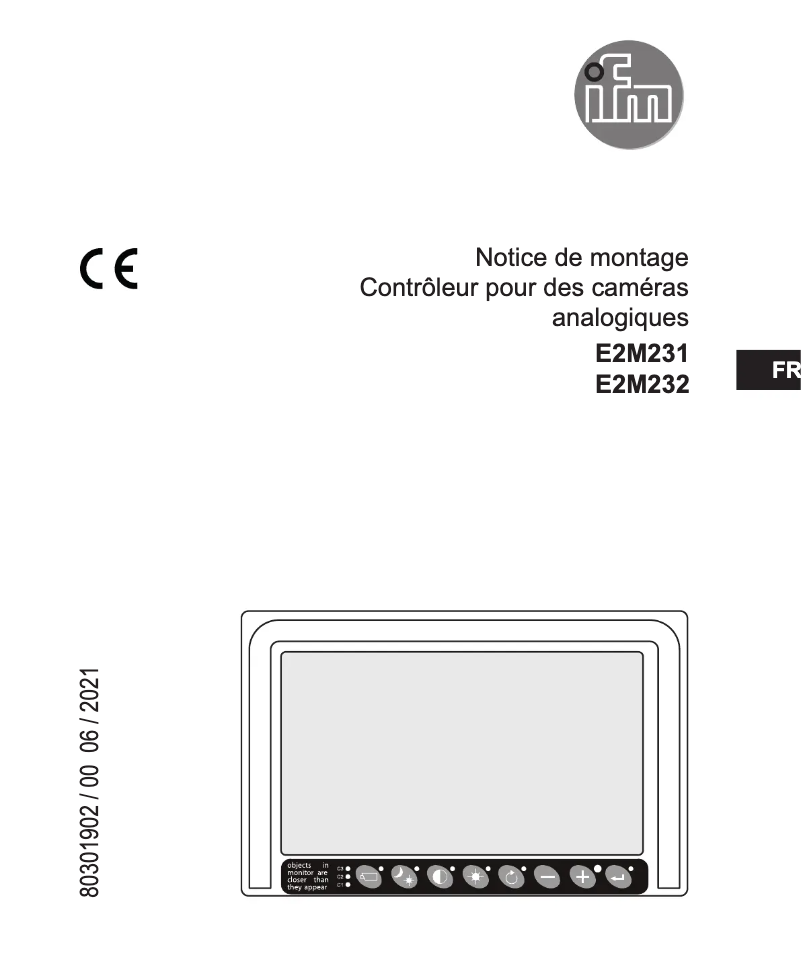 Page n°1 - Manuel utilisateur IFM E2M232