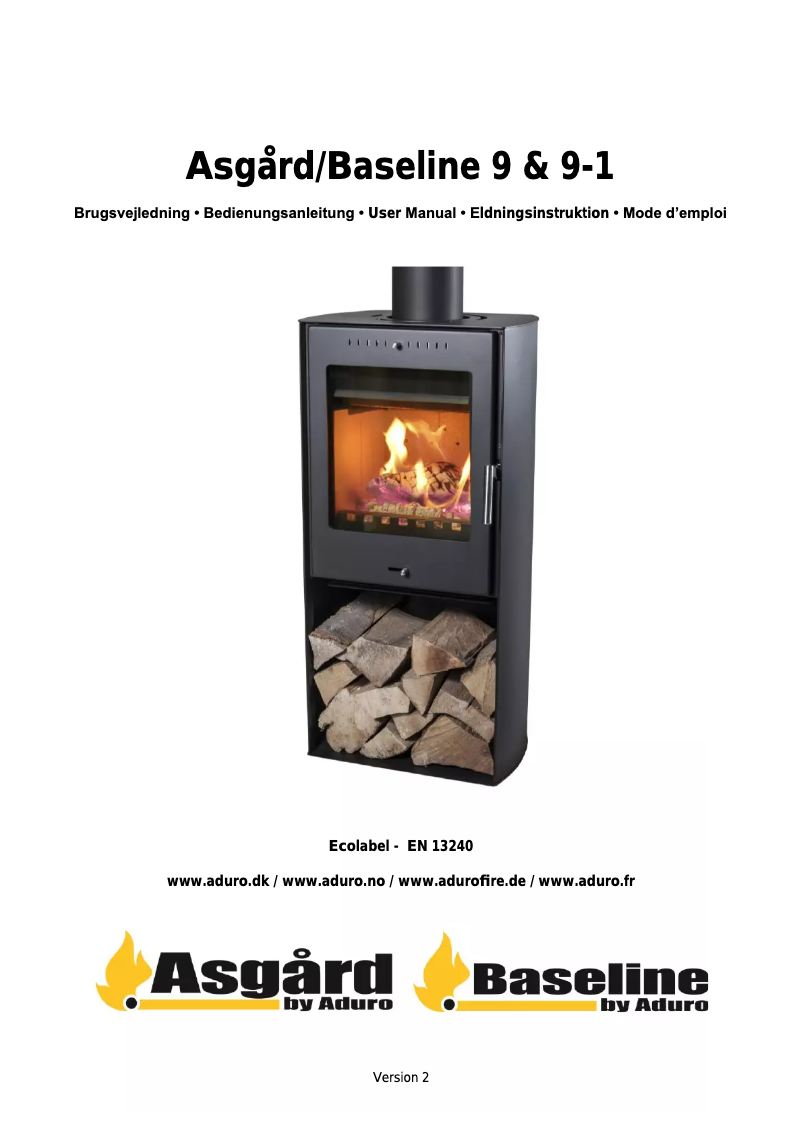 Page 1 de la notice Manuel utilisateur Aduro Asgard 9-1