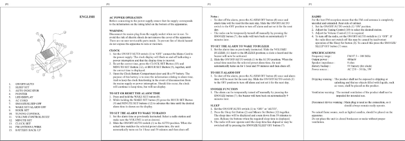 Image de la première page du manuel de l'appareil UR103