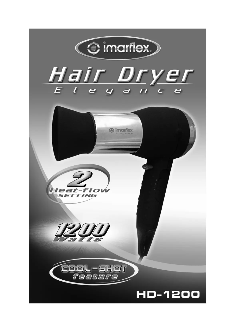 Image de la première page du manuel de l'appareil HD-1200