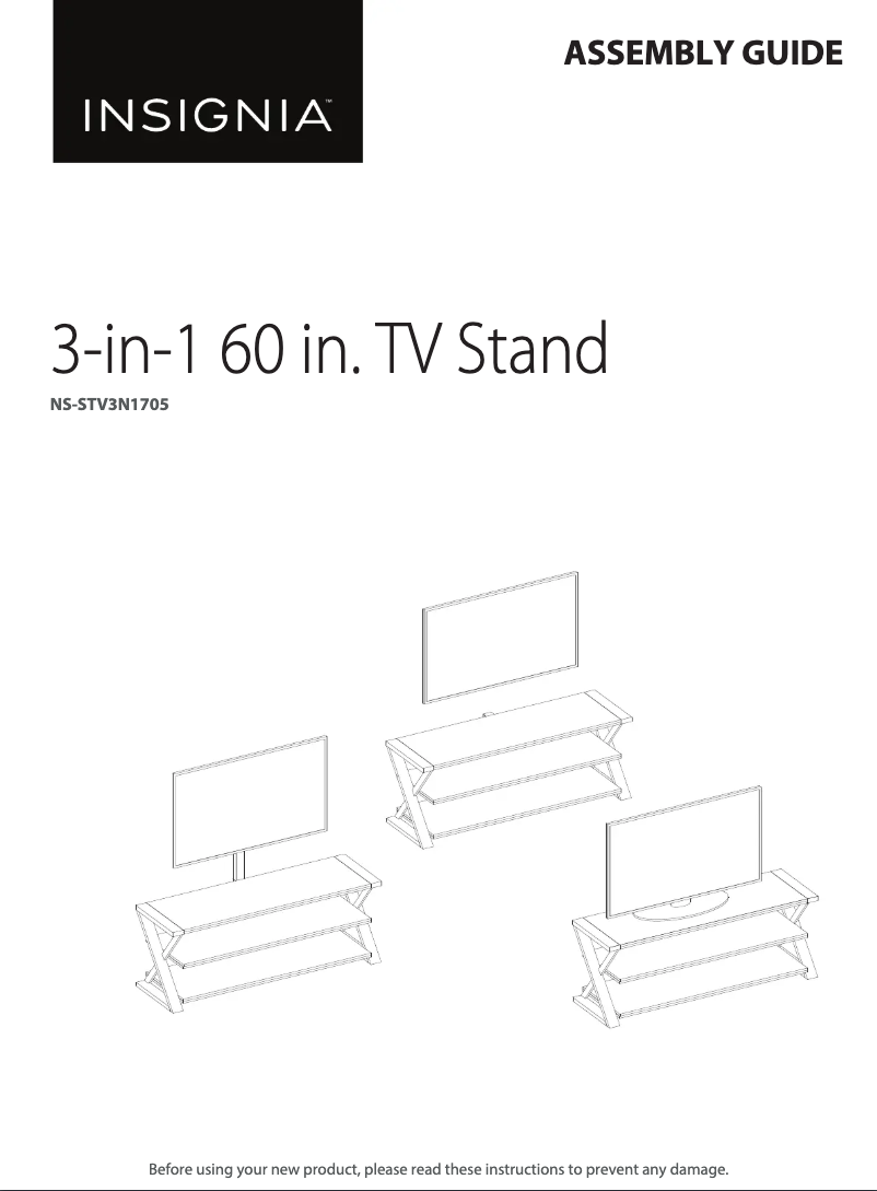 Page 1 de la notice Manuel utilisateur Insignia NS-STV3N1705