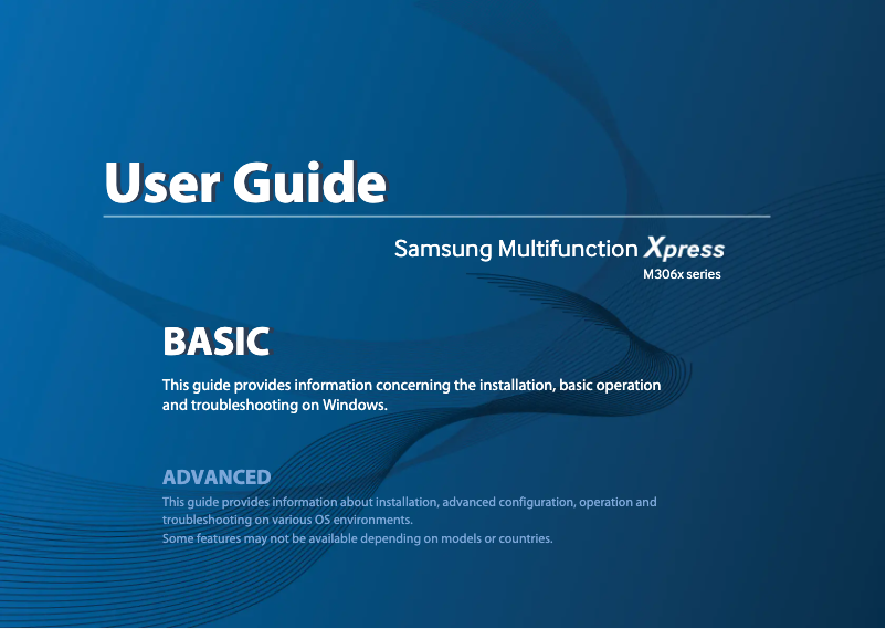 Page n°1 - Manuel utilisateur Samsung Xpress SL-M3065FW