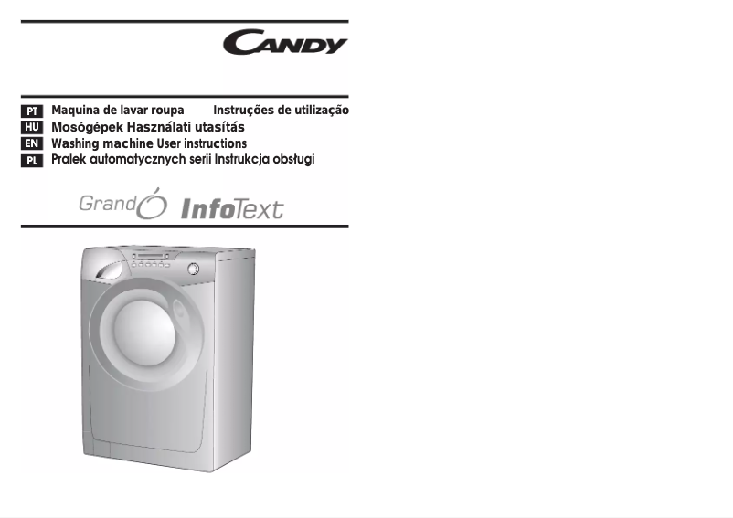 Page n°1 - Manuel utilisateur Candy GO 612 TXT-07S