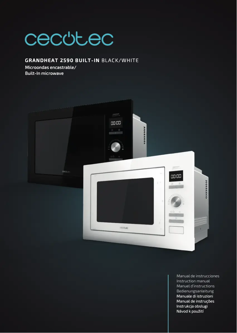 Page 1 de la notice Manuel utilisateur Cecotec GrandHeat 2590 Built-in