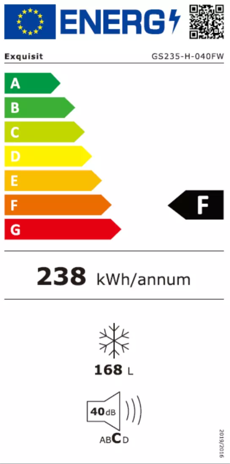 Page 1 de la notice Manuel utilisateur Exquisit GS235-H-040FW