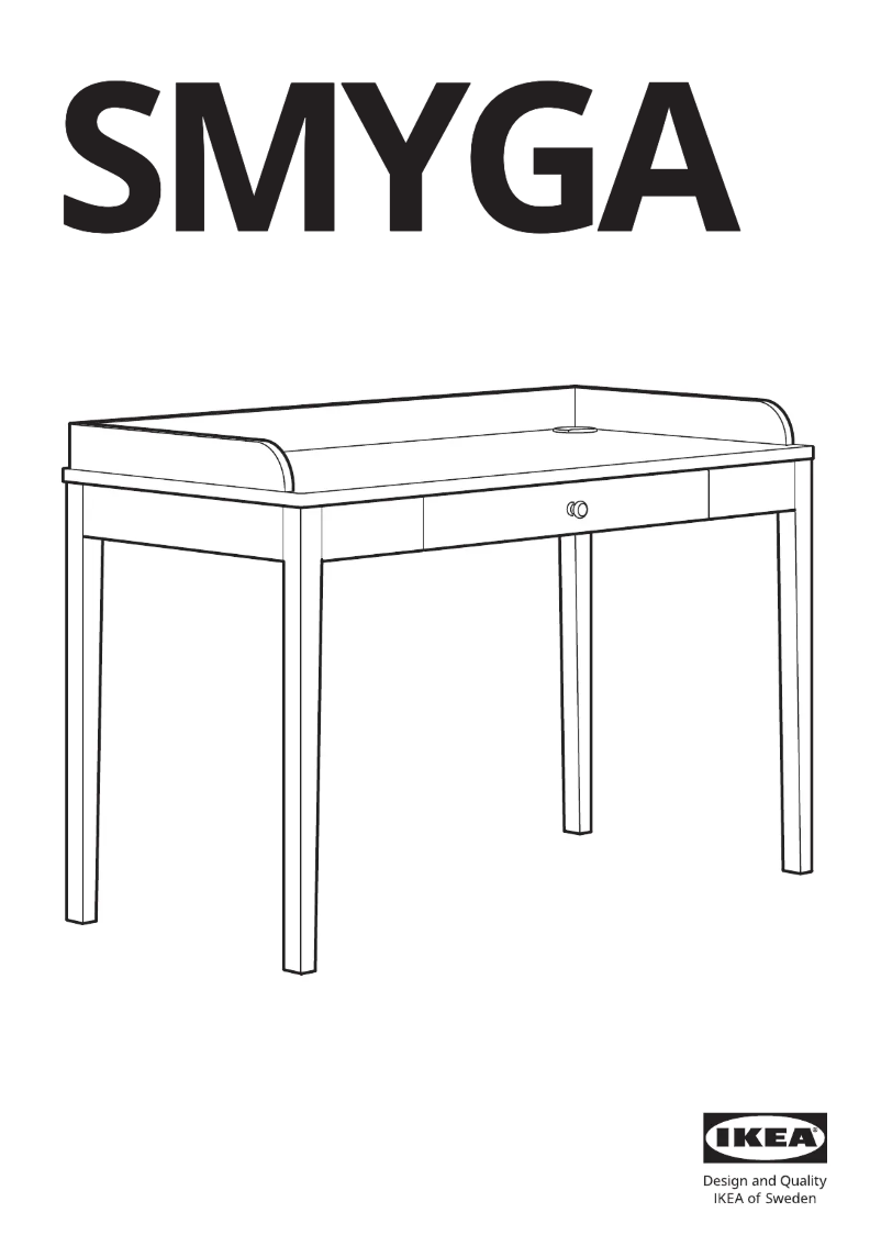 Page 1 de la notice Manuel utilisateur Ikea SMYGA 205.472.21