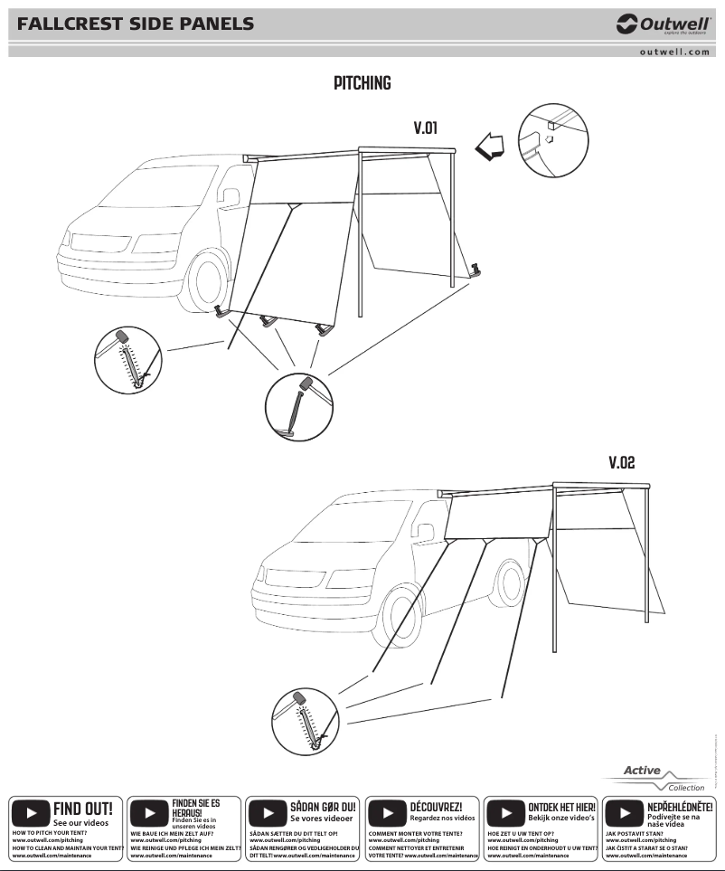 Page 1 de la notice Manuel utilisateur Outwell Fallcrest