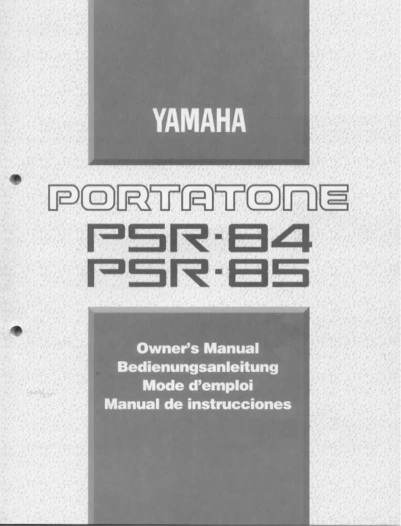 Page 1 of the manual User Manual Yamaha PSR-84