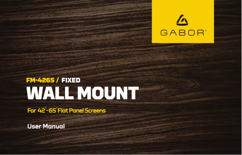 Image de la première page du manuel de l'appareil FM-4265