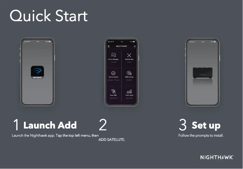 Page 1 de la notice Guide d'installation Netgear Nighthawk MS70