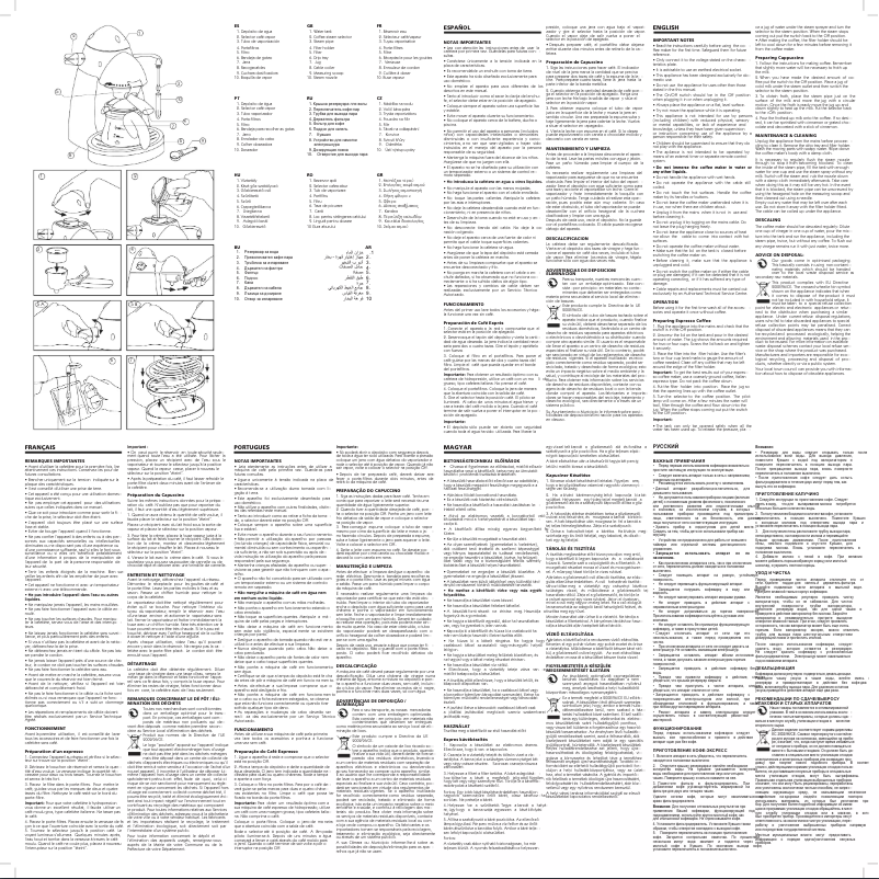 Image de la première page du manuel de l'appareil Eleganza CE7120