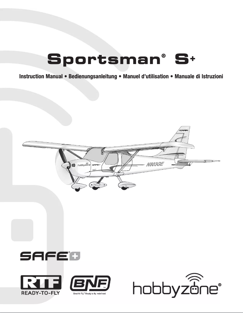 Image de la première page du manuel de l'appareil Sportsman S+ RTF