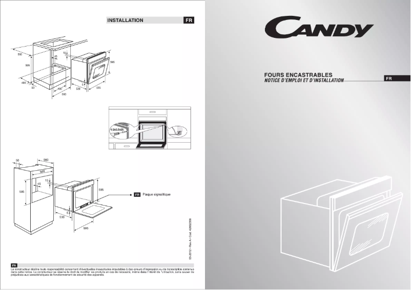 Page n°1 - Manuel utilisateur Candy FST 247 W