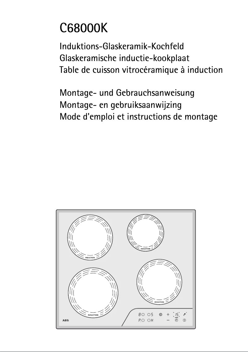 Page 1 de la notice Manuel utilisateur AEG C68000K