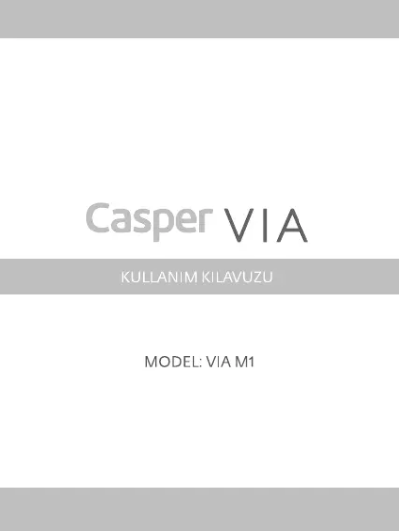 Page n°1 - Manuel utilisateur Casper Via M1