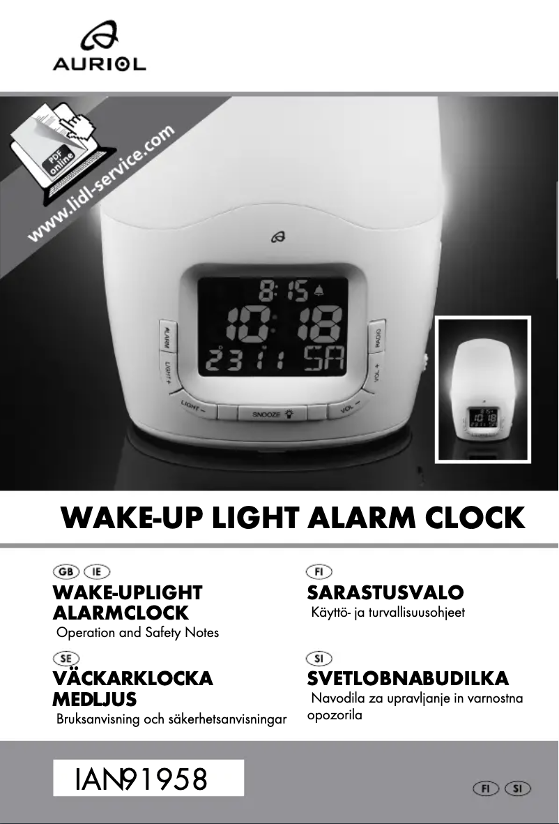 Page 1 de la notice Manuel utilisateur Auriol H14371