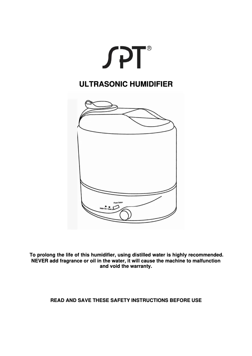 Image de la première page du manuel de l'appareil SU-2020