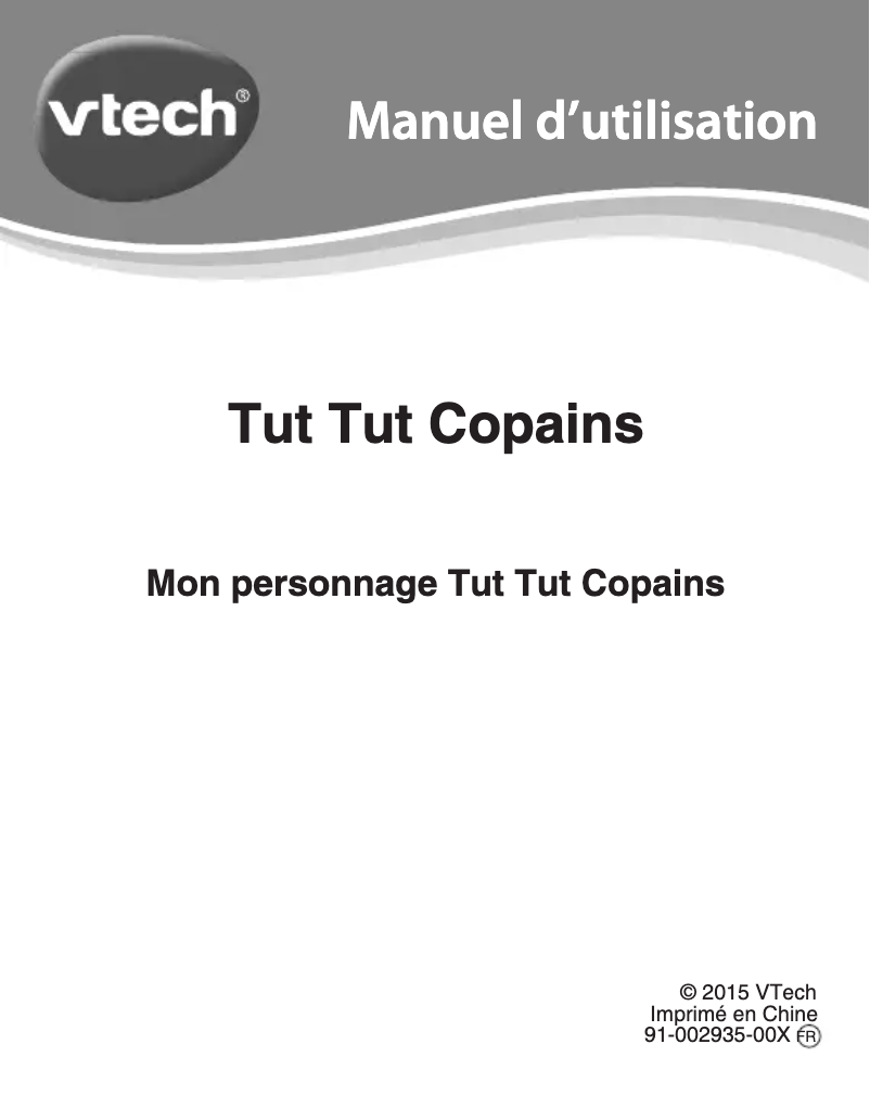 Page 1 de la notice Manuel utilisateur Vtech Persos royaume enchanté