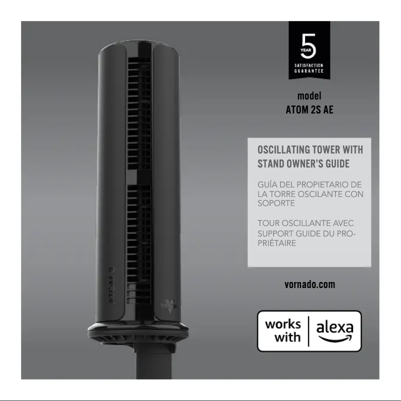 Page 1 de la notice Manuel utilisateur Vornado ATOM 2S AE