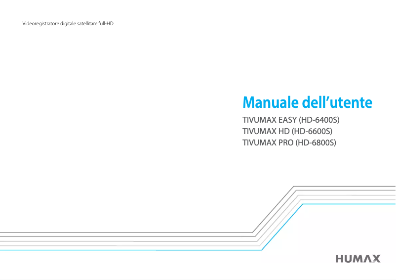 Page n°1 - Manuel utilisateur Humax Tivumax HD