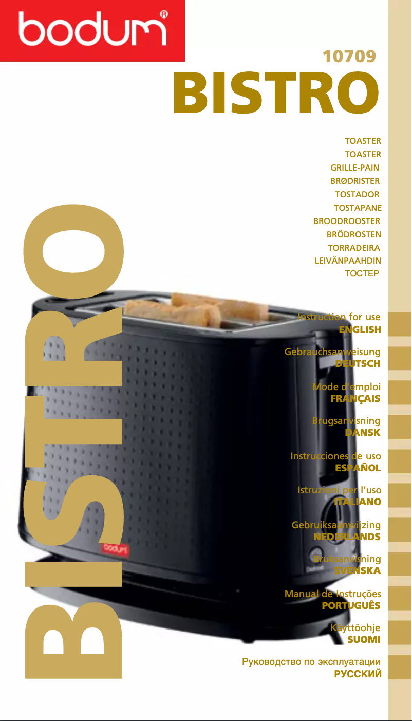 Página 1 del manual Manual de usuario Bodum Bistro 11318