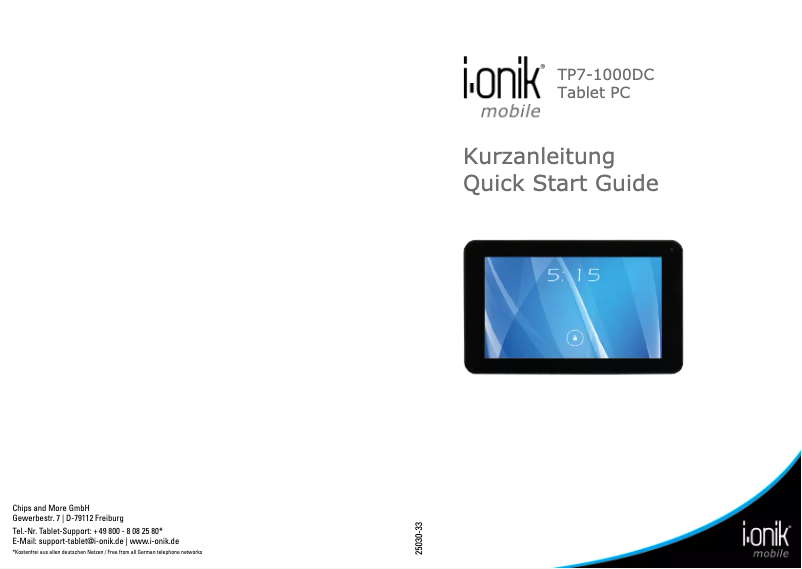 Page n°1 - Manuel utilisateur i-onik TP7-1000DC