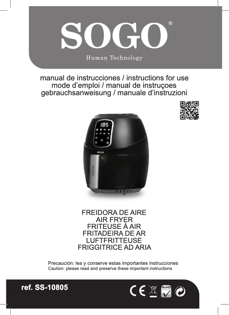 Page n°1 - Manuel utilisateur Sogo FRE-SS-10805