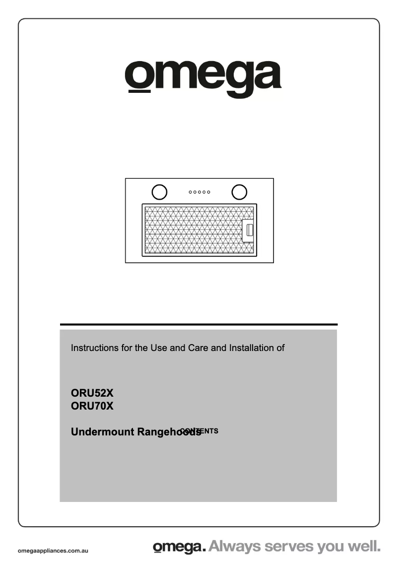 Image de la première page du manuel de l'appareil ORU50X