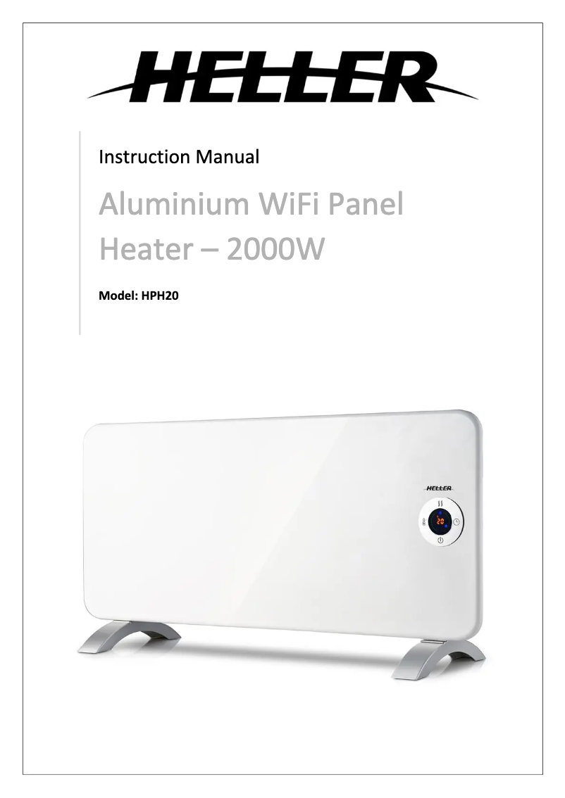 Page n°1 - Manuel utilisateur Heller HPH20