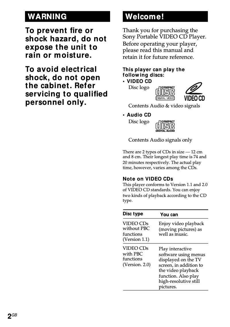 Image de la première page du manuel de l'appareil D-V55
