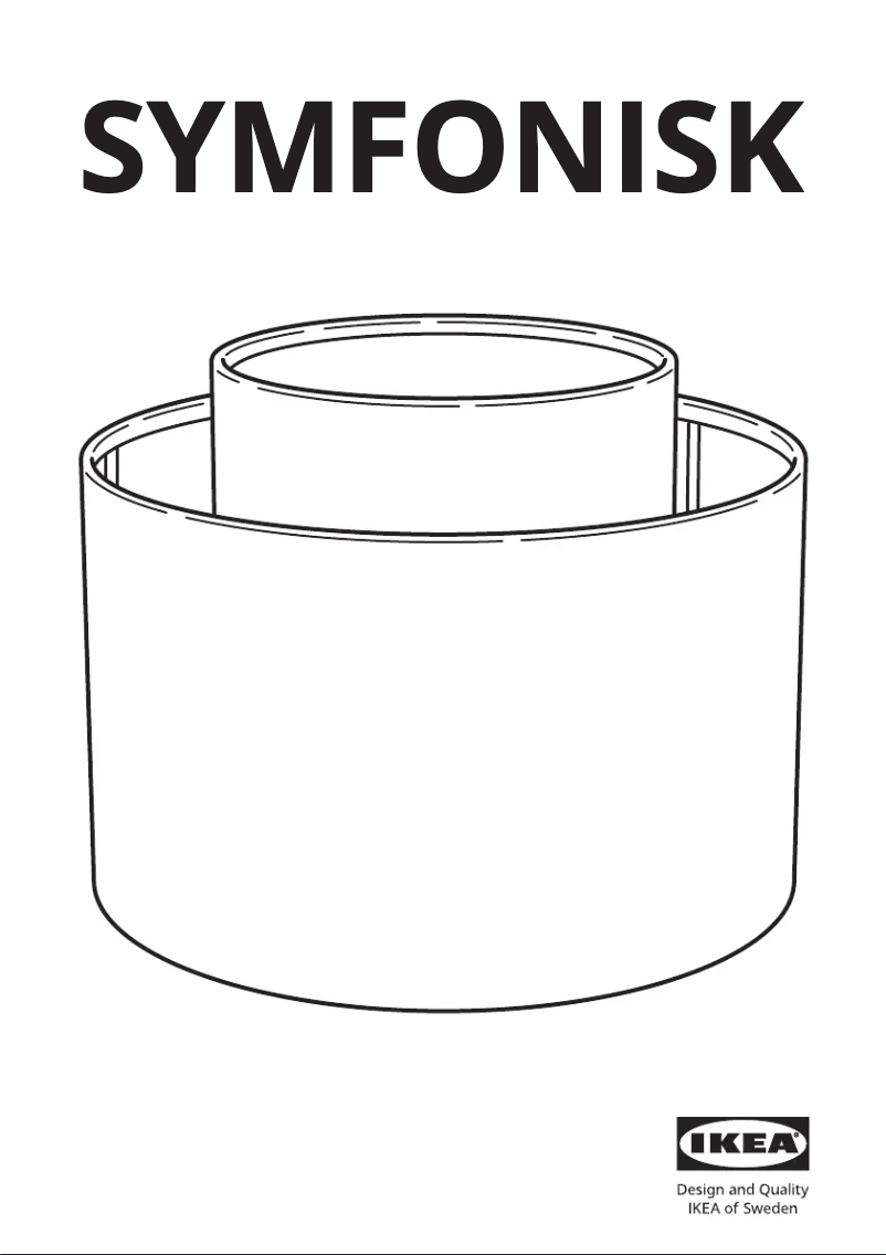 Page 1 de la notice Manuel utilisateur Ikea SYMFONISK 804.947.57