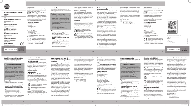 Page 1 de la notice Manuel utilisateur Playtive IAN 354332