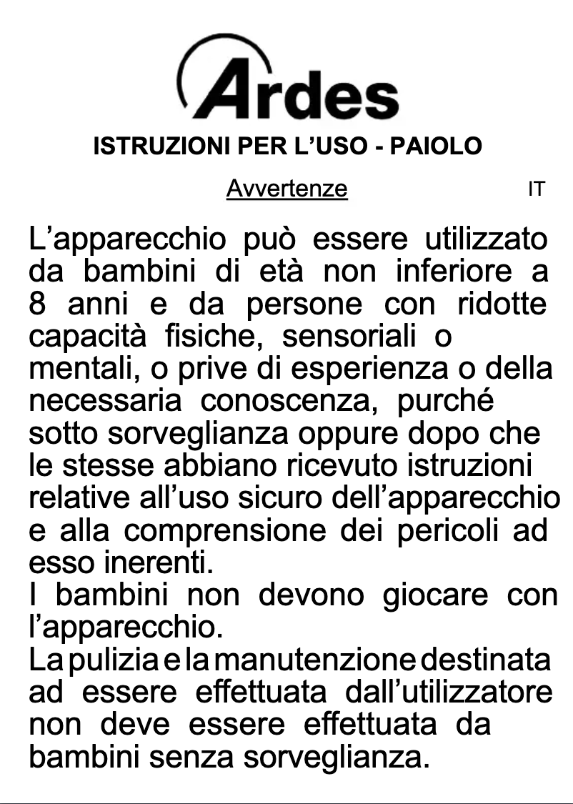 Page n°1 - Manuel utilisateur Ardes AR2481