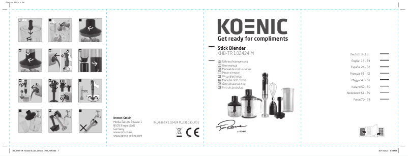 Image de la première page du manuel de l'appareil KHB-TR 102424 M