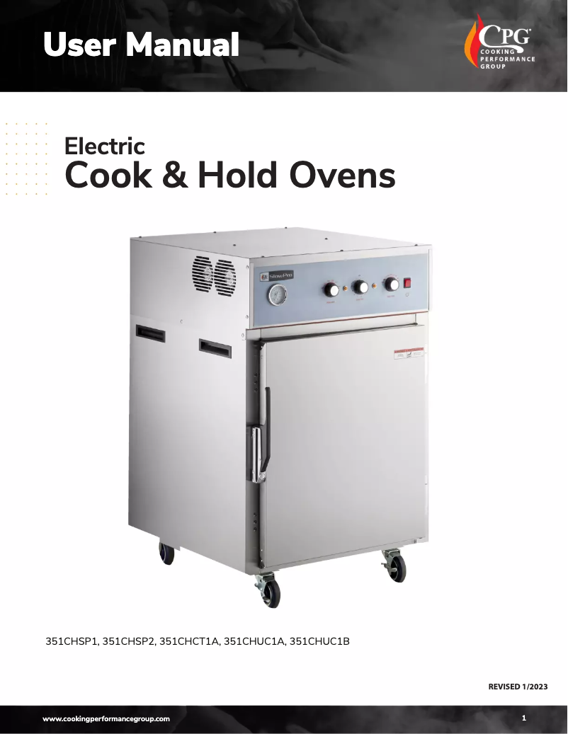 Page n°1 - Manuel utilisateur Cooking Performance Group 351PCH19